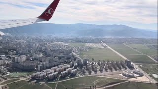 Landing in TBILISI 🇬🇪 | Turkish Airlines | Boeing 737-800