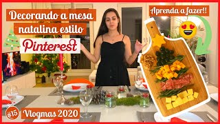 Aprenda a montar uma mesa de natal simples e uma tábua de aperitivos frios| #vlogmas15 |Talita Ramos