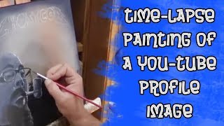 Painting a YouTube profile picture: Ghost Cob (time-lapse)