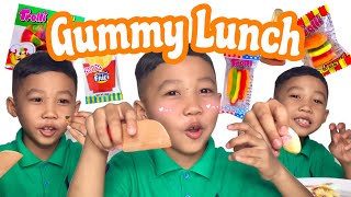 Gummy food challenge! 🍔🍕🍟🌭🥤