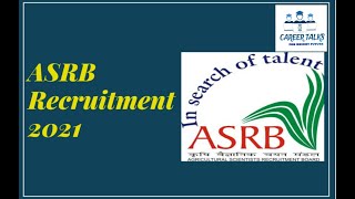 ASRB Recruitment 2021