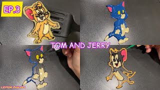 Easy Pancake Art : EP.3 TOM AND JERRY | LEMON Pancake