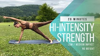 20-MIN HIGH-INTENSITY STRENGTH WORKOUT | full-body workout for strength and cardio | Andrea Michelle