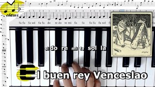 🎹"El buen rey Venceslao".Piano tutorial en 3 distintas velocidades.Mano derecha.Nivel principiante.🎹