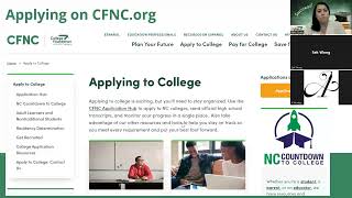 CFNC: College Application Week Tips