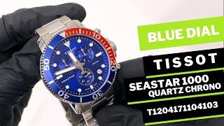 TISSOT SEASTAR 1000 QUARTZ CHRONOGRAPH BLUE DIAL T1204171104103