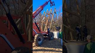 Erecting the A-Frame