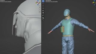 Retopo for Guard for VR Shoota| Godot Gamedev