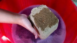 gritty sand cement asmr crumbling water crumbling asmr satisfying asmr pure cement asmr