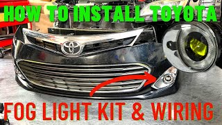 How to Install Toyota Lexus Fog Lights with Wiring and Switch | DRL Switchback Turn Signals