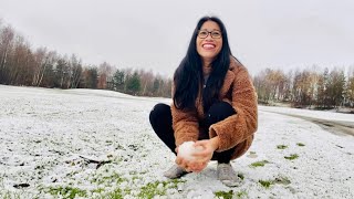 SNOW CHALLENGE/Feeding The Birds while snowing.