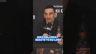 Max Holloway reacts to FIRST KO loss