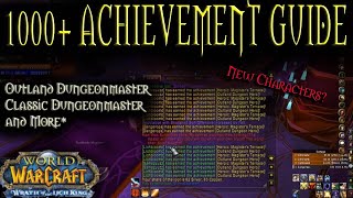 1000 Achievement Point + Dungeonmaster Guide  - WoW WotLK