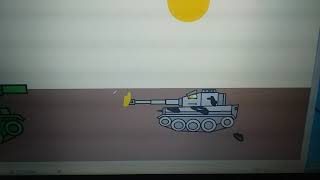 Kv-2 VS Tiger. Cartoons about tanks.