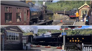 Two steam trains cross at 'Mission: Impossible' filming location