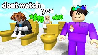 I Upgraded My TOILET To GET Tons Of CASH In Roblox