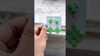 New design exclusive earrings making at home #homemade #earring #unique #youtubeshorts #ytshorts