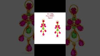 Tanishq Latest Gold Earrings #WEDDING #BRIDAL #SHORTS #STATUS #TRENDING #VIRAL #KARWACHAUTH #4k