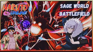 [SAGE WORLD BATTLEFIELD] Naruto Nine Tails Chakra Formation | Naruto Online