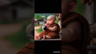 😘🥰 Cute little monks 😘🥰 part 44 #viral #viralshort #youtubeshorts