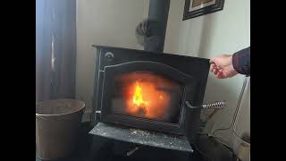 How I light our wood stove