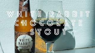 White Rabbit Chocolate Stout made with Pana Organic Cacao