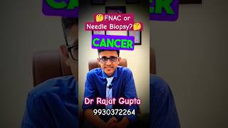 FNAC or BIOPSY- #bonecancer mein kya karwana chahiye? Dr Rajat Gupta @bonecancerclinic #shorts