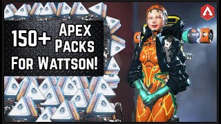 TROLLED BY RESPAWN! Opening 150+ Apex Packs For WATTSON COSMETICS! Apex Legends