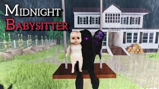 MIDNIGHT BABYSITTER [FULL WALKTHROUGH] (BAD ENDING) ROBLOX