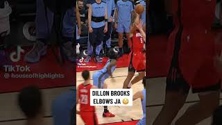 DILLON BROOKS ELBOWS JA MORANT 🤯 #shorts #nba