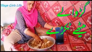 Gurr wale Methy Tikre / Special Village Dish / Daily Routine Work in Village/ Village Food / Vlog