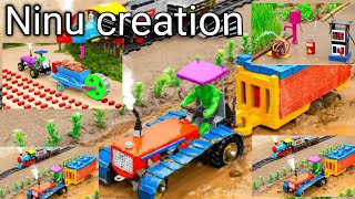 diy tractor heavy truck stuck in mud with Parle G | science project ‎‪@Ninucreator