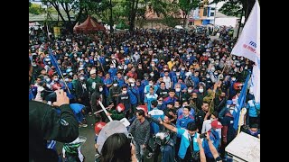 Ramai !!! ini Penampakan Ribuan Buruh Di Cianjur