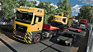 Filtering through narrow streets of Jateng - Euro Truck Simulator 1.50 #ets2