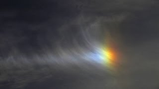 Colorful Fire Rainbow Sun Halo Clouds Time Lapse 2013