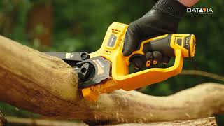 Small but Mighty: The Batavia 12V One-Hand Chainsaw - Your Ultimate Yard Companion!