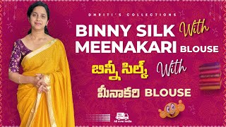 Binny silk with meenakari blouse order;6301119663