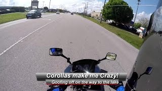 MotoVlog #4: Corollas Drive Me Crazy! Bad drivers and Bass Fishing Tournament? Ninja 250r