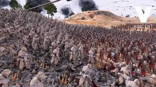 17.000 Wild Mans vs 16.000 Archers- Ultimate Epic Battle Simulator 2- UEBS 2