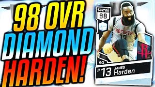 NBA 2K17 MyTEAM 98 OVERALL DIAMOND JAMES HARDEN! My TEAM PACK OPENING!