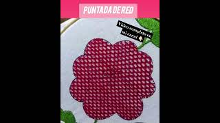 Puntada de red #embroidery #handmade #bordadoamano #embroiderydesigns #art #bordados #embroideryhand