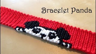 Bracelet Brésilien Alpha couleurs Panda (avancé)