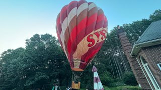 A Hot Air Balloon Landed In My Backyard !! #livestream #hotairballoon #michigan