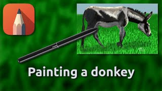 How to paint a donkey with Autodesk Sketchbook