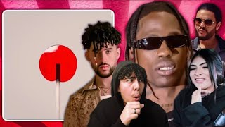 Travis Scott, Bad Bunny & The Weeknd - K-POP REACTION! (Official Music Video)