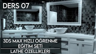 3DS Max Hızlı Öğrenme Eğitim Seti Ders 7 - Lathe Özellikleri