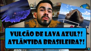 Um vulcão com Lava azul!!!