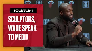 Dwyane Wade, Omri Amrany and Oscar León Speak Following Statue Unveiling Ceremony | Oct. 27, 2024