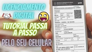 COMO BAIXAR CRLV LICENCIAMENTO DIGITAL PELO CELULAR