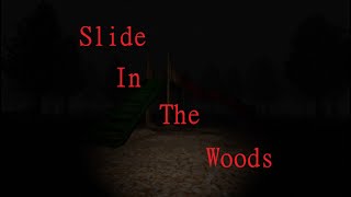 Slide in the woods.